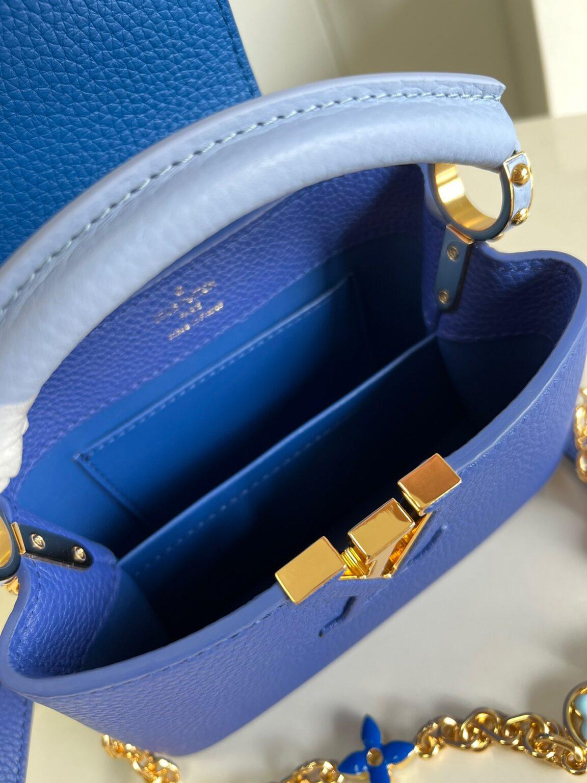 Louis Vuitton Capucines Mini El Çantası Mavi - Glimmer of Luxury