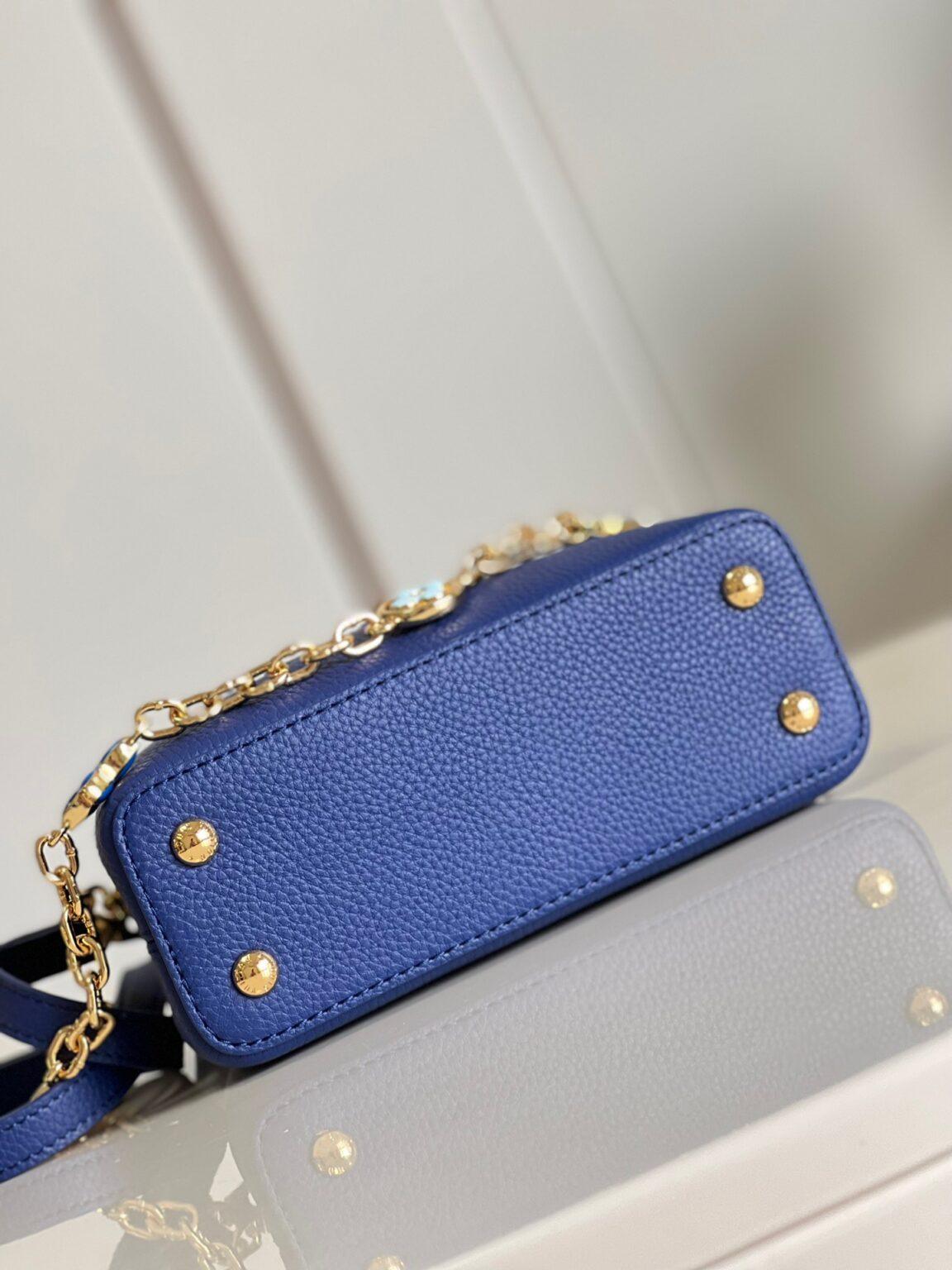 Louis Vuitton Capucines Mini El Çantası Mavi - Glimmer of Luxury