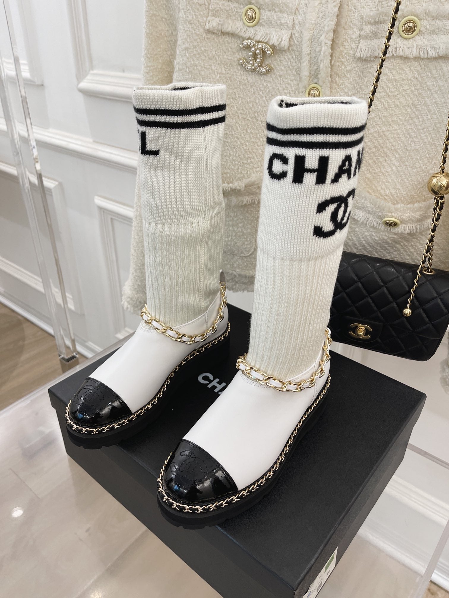 Chanel Çorap Botlar - Glimmer of Luxury