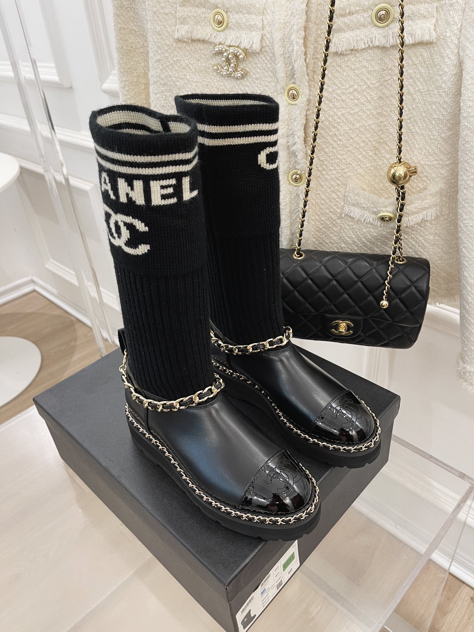 Chanel Çorap Botlar - Glimmer of Luxury