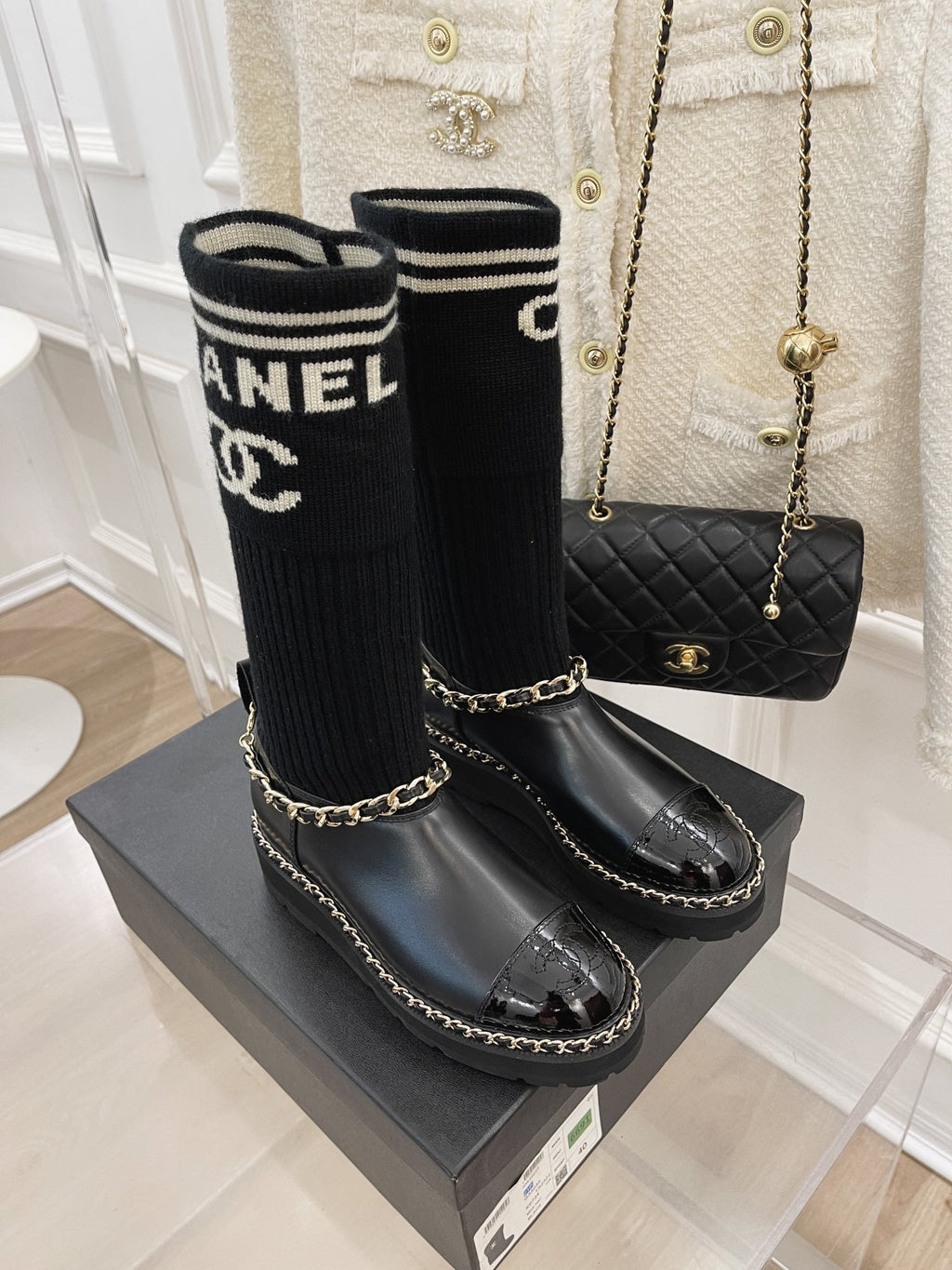 Chanel Çorap Botlar - Glimmer of Luxury