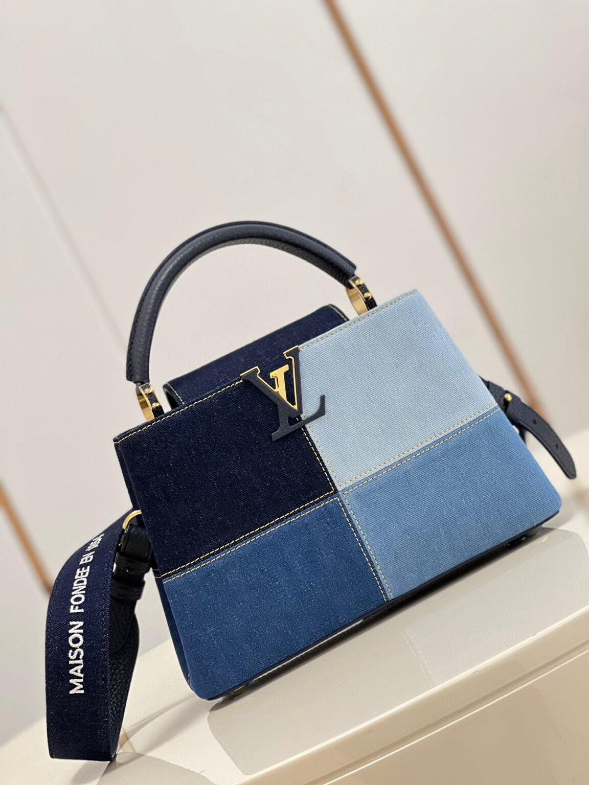 Louis Vuitton Capucines BB Denim Küçük El Çantası - Glimmer of Luxury