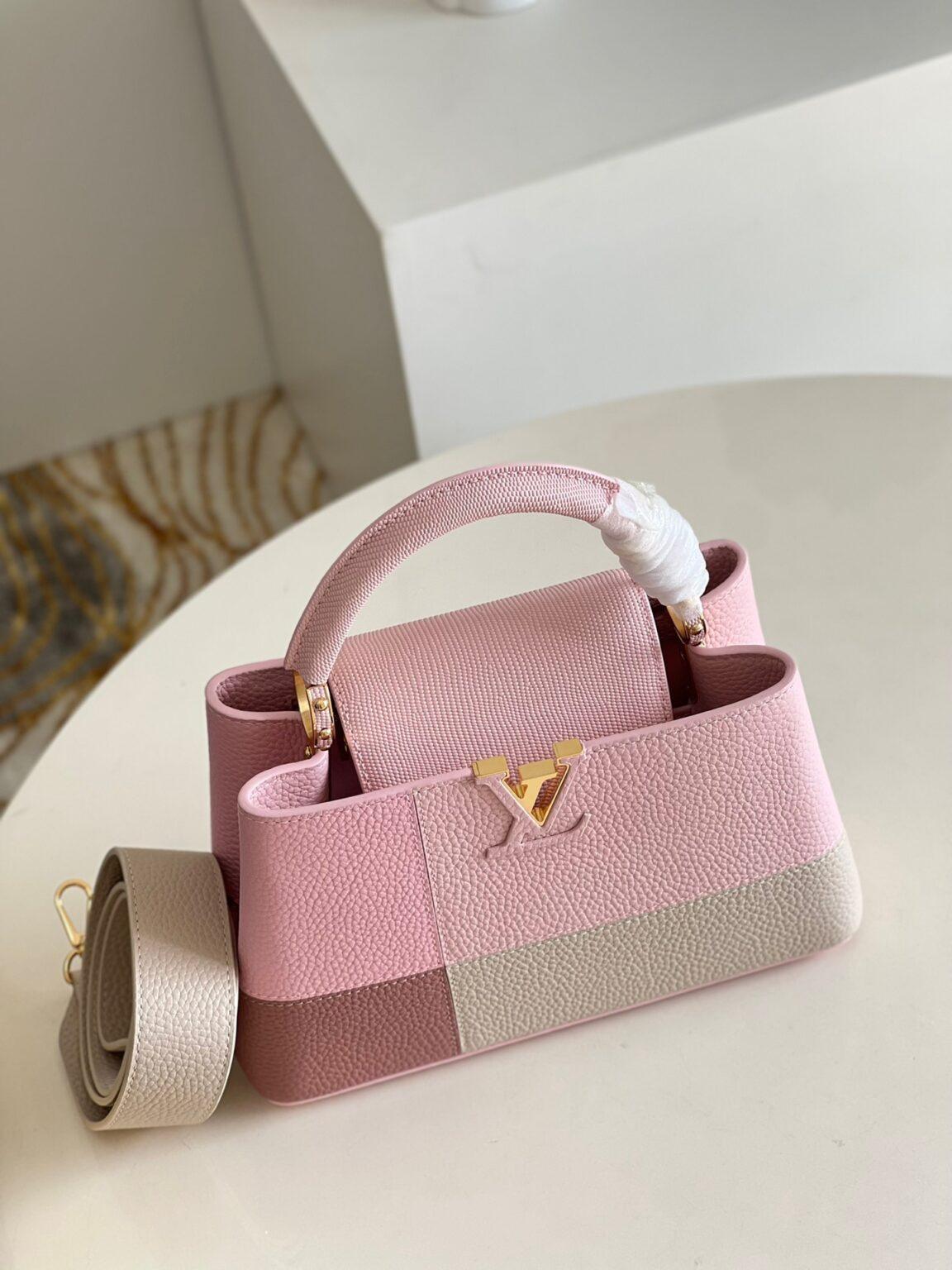 Louis Vuitton Capucines BB Pembe Yapbozlu Küçük Çanta - Glimmer of Luxury