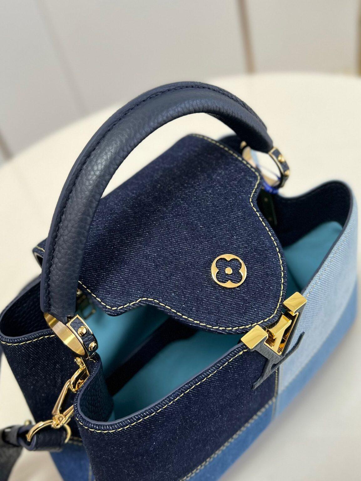 Louis Vuitton Capucines BB Denim Küçük El Çantası - Glimmer of Luxury