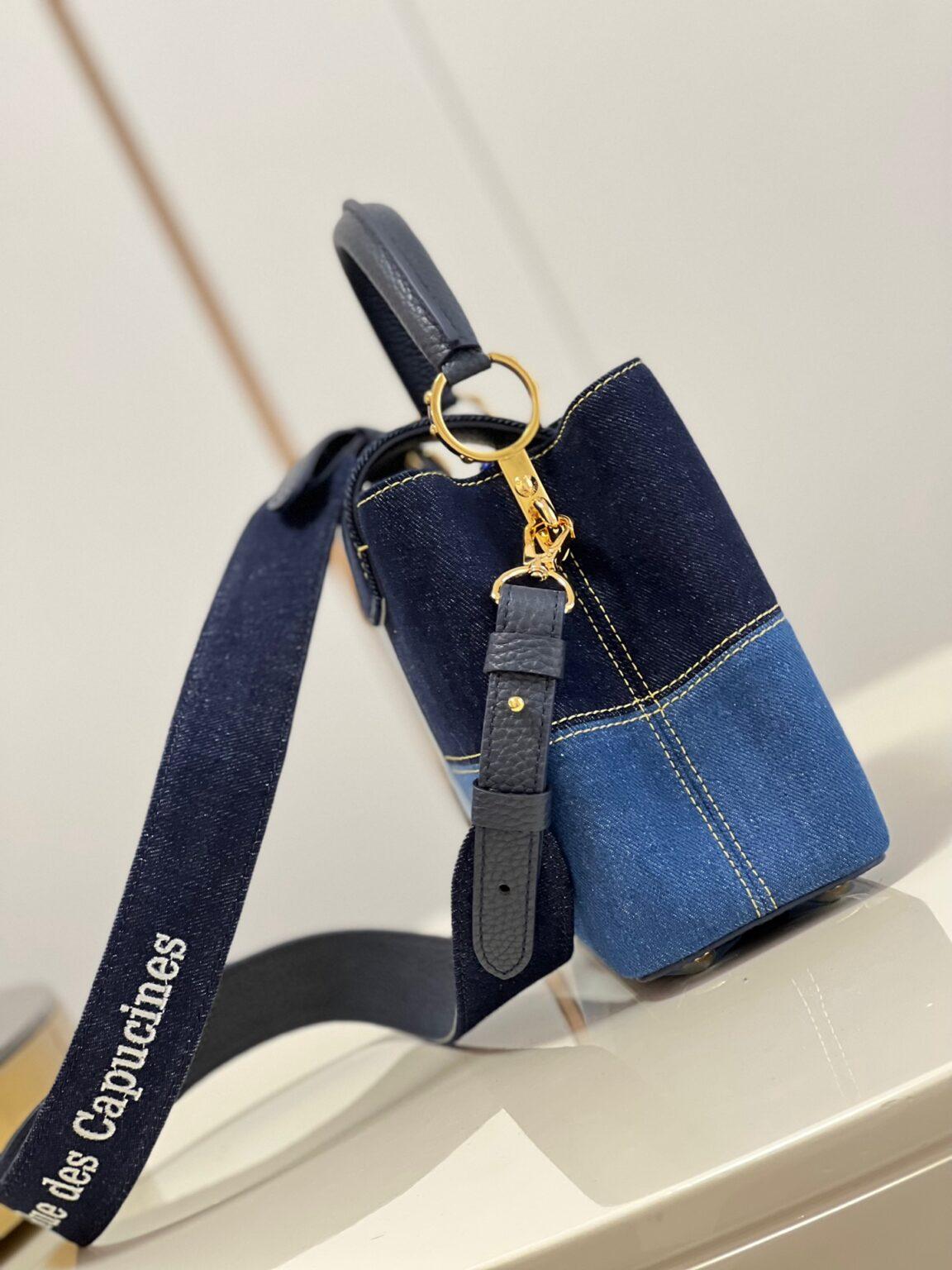 Louis Vuitton Capucines BB Denim Küçük El Çantası - Glimmer of Luxury