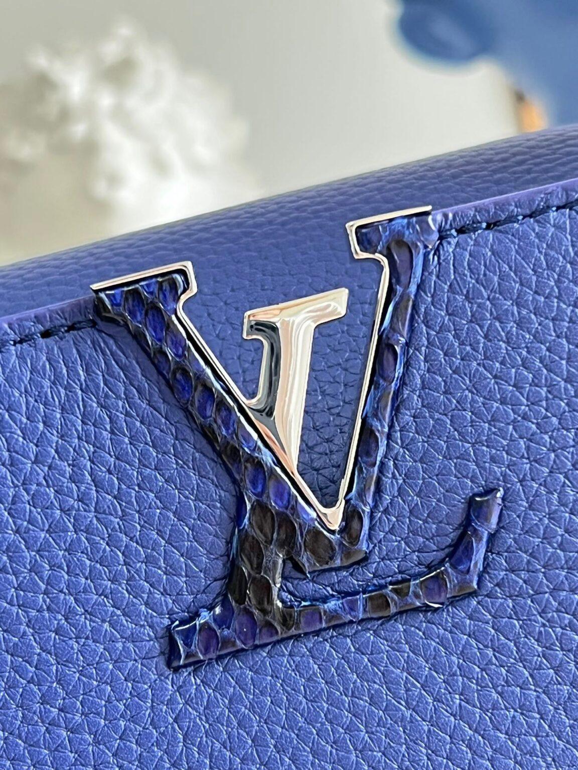 Louis Vuitton Capucines BB Koyu Mavi Küçük El Çantası - Glimmer of Luxury