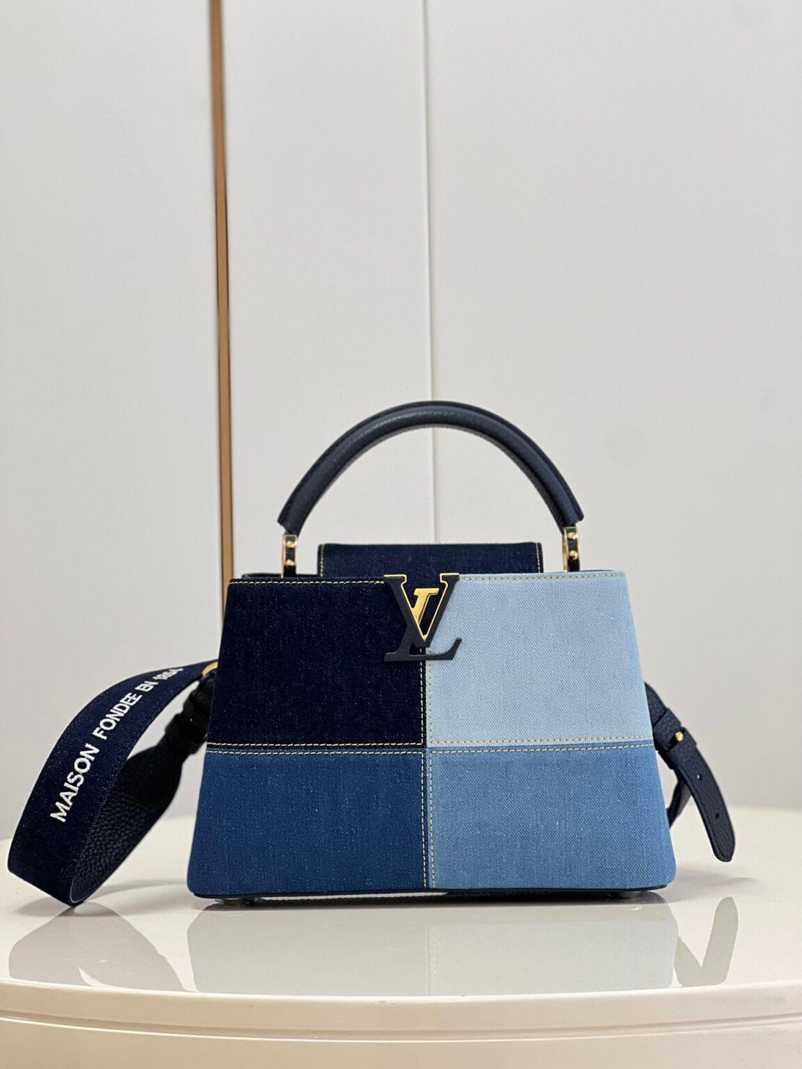 Louis Vuitton Capucines BB Denim Küçük El Çantası - Glimmer of Luxury