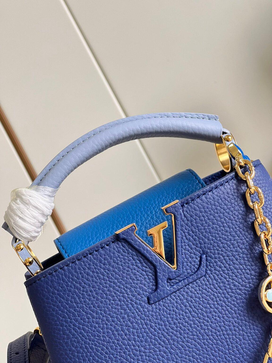 Louis Vuitton Capucines Mini El Çantası Mavi - Glimmer of Luxury