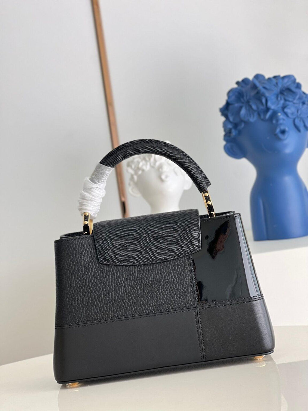 Louis Vuitton Capucines BB Küçük Çanta Siyah Puzzle - Glimmer of Luxury