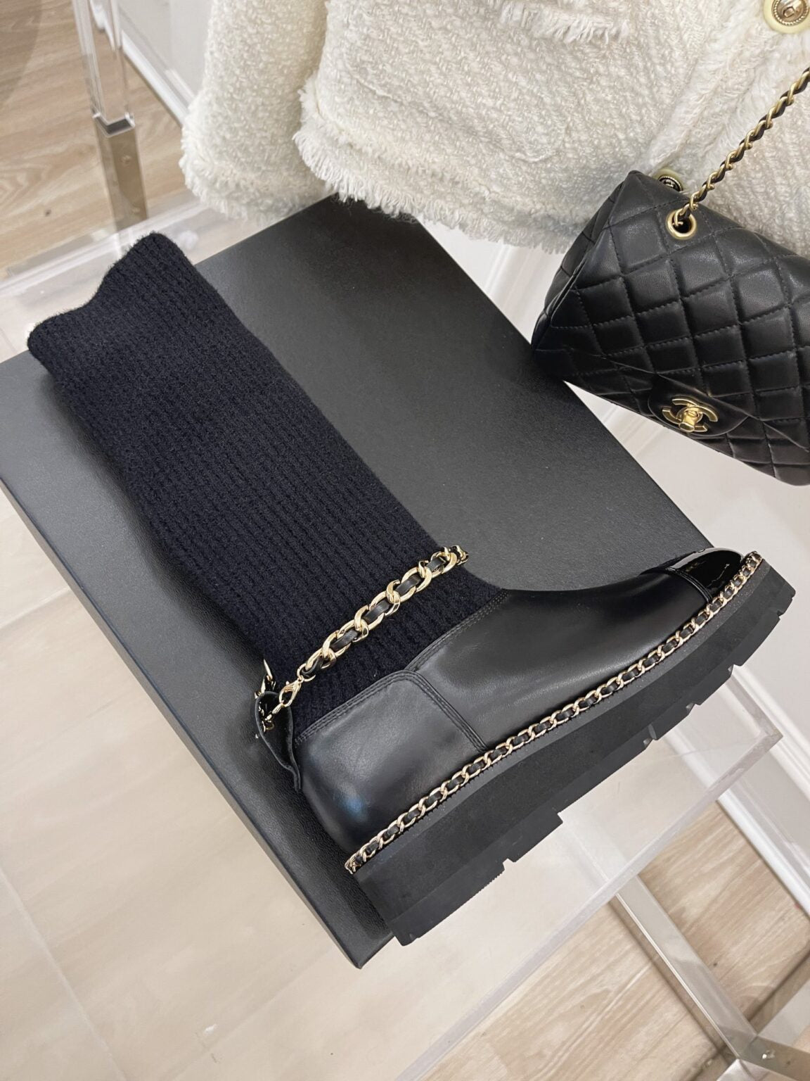 Chanel Çorap Botlar - Glimmer of Luxury