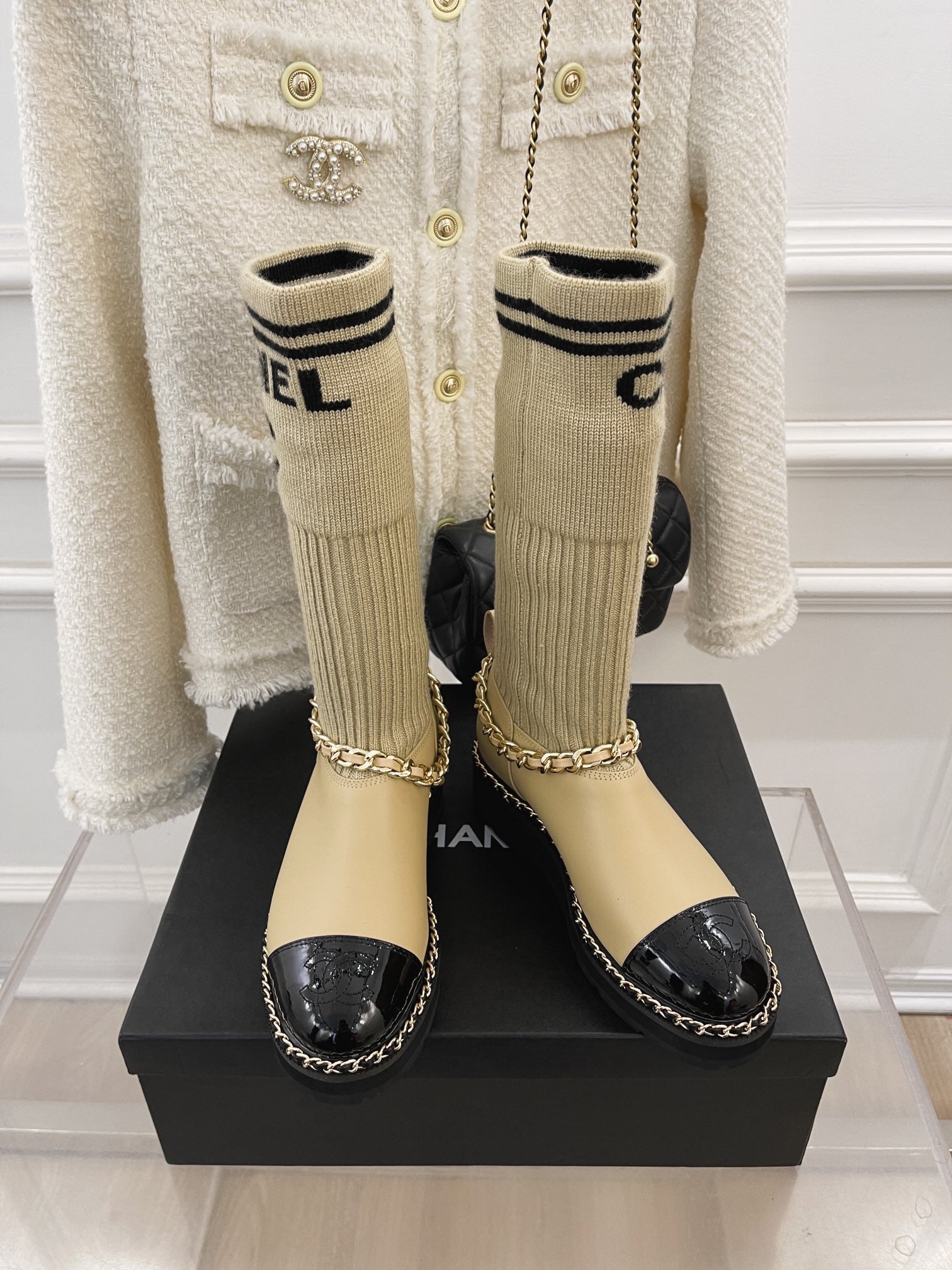 Chanel Çorap Botlar - Glimmer of Luxury