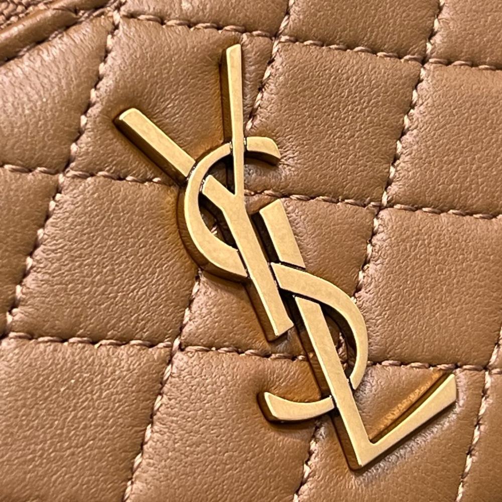 Saint Laurent Gaby Kuzu Derisinden Makyaj Çantası