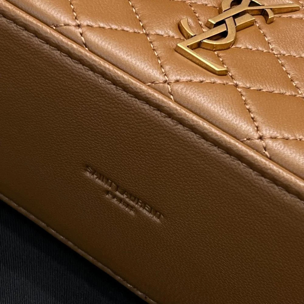 Saint Laurent Gaby Kuzu Derisinden Makyaj Çantası