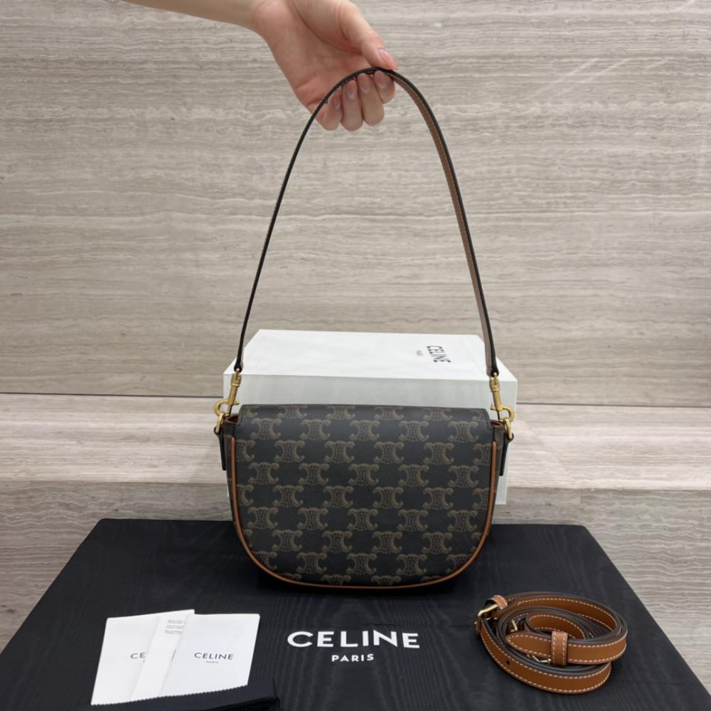 CELINE Folco Shoulder Bag Triomphe