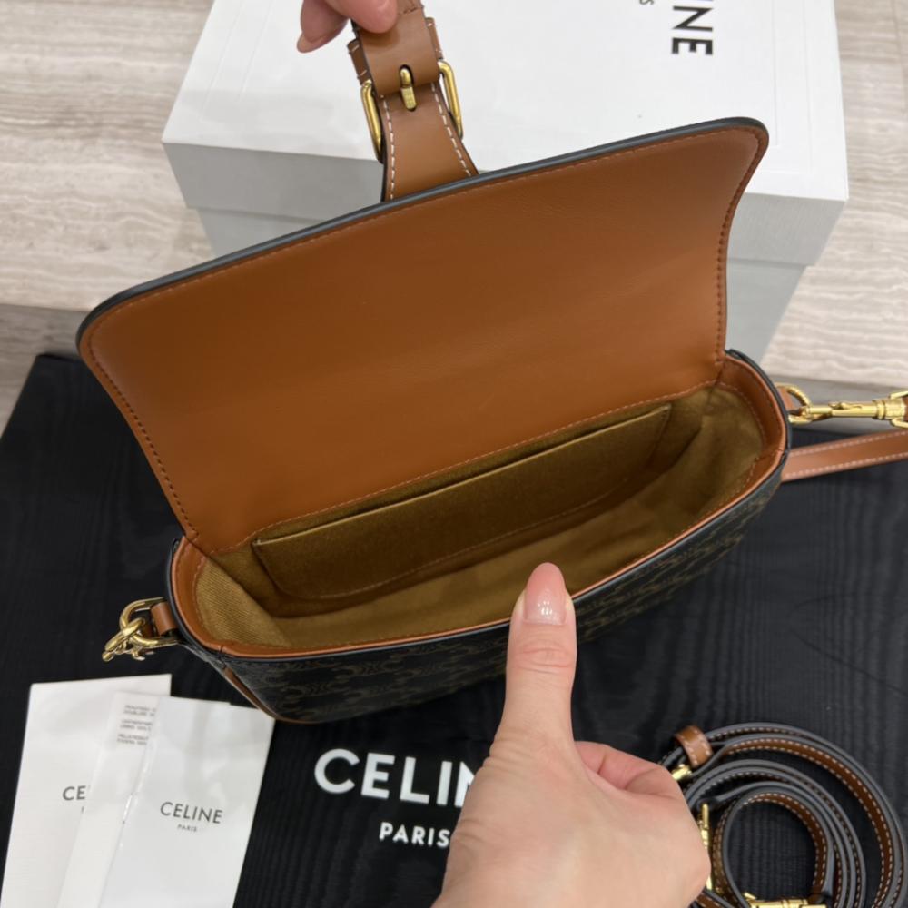CELINE Folco Shoulder Bag Triomphe