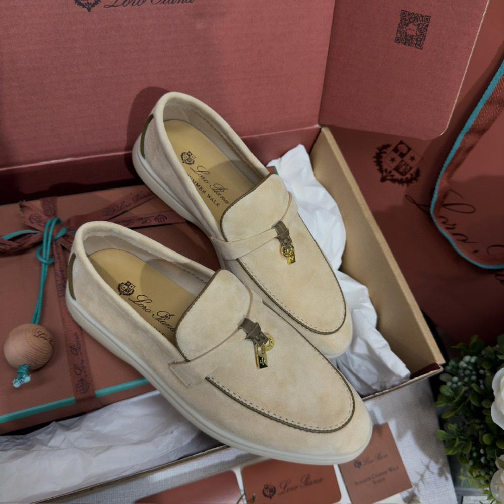 Loro Piana Yaz Büyüsü Yürüyüş Ayakkabısı - Tereyağı - Glimmer of Luxury