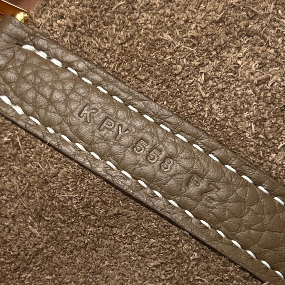 Hermès Picotin 18 Lock Clemence Leather Two-Tone Lime &amp; Nata Palladium Hardware (PHW)