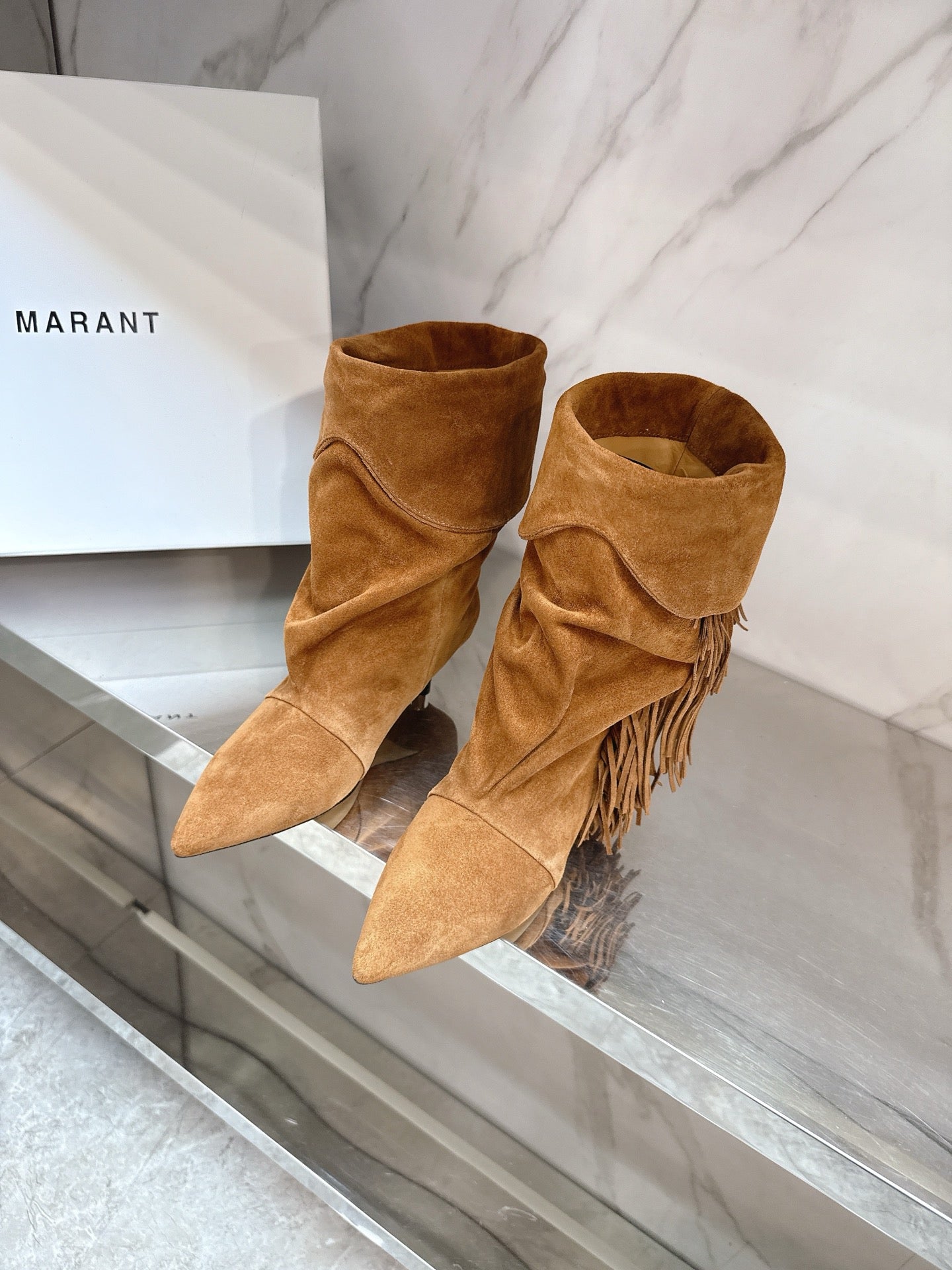 Isabel Marant 2025 Katlı Topuklu Çizme