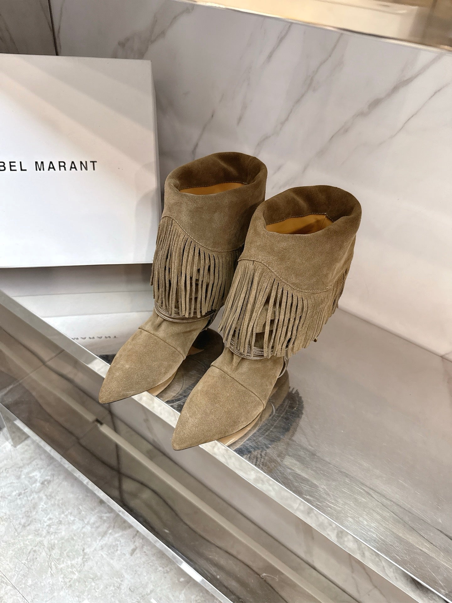 Isabel Marant 2025 Katlı Topuklu Çizme