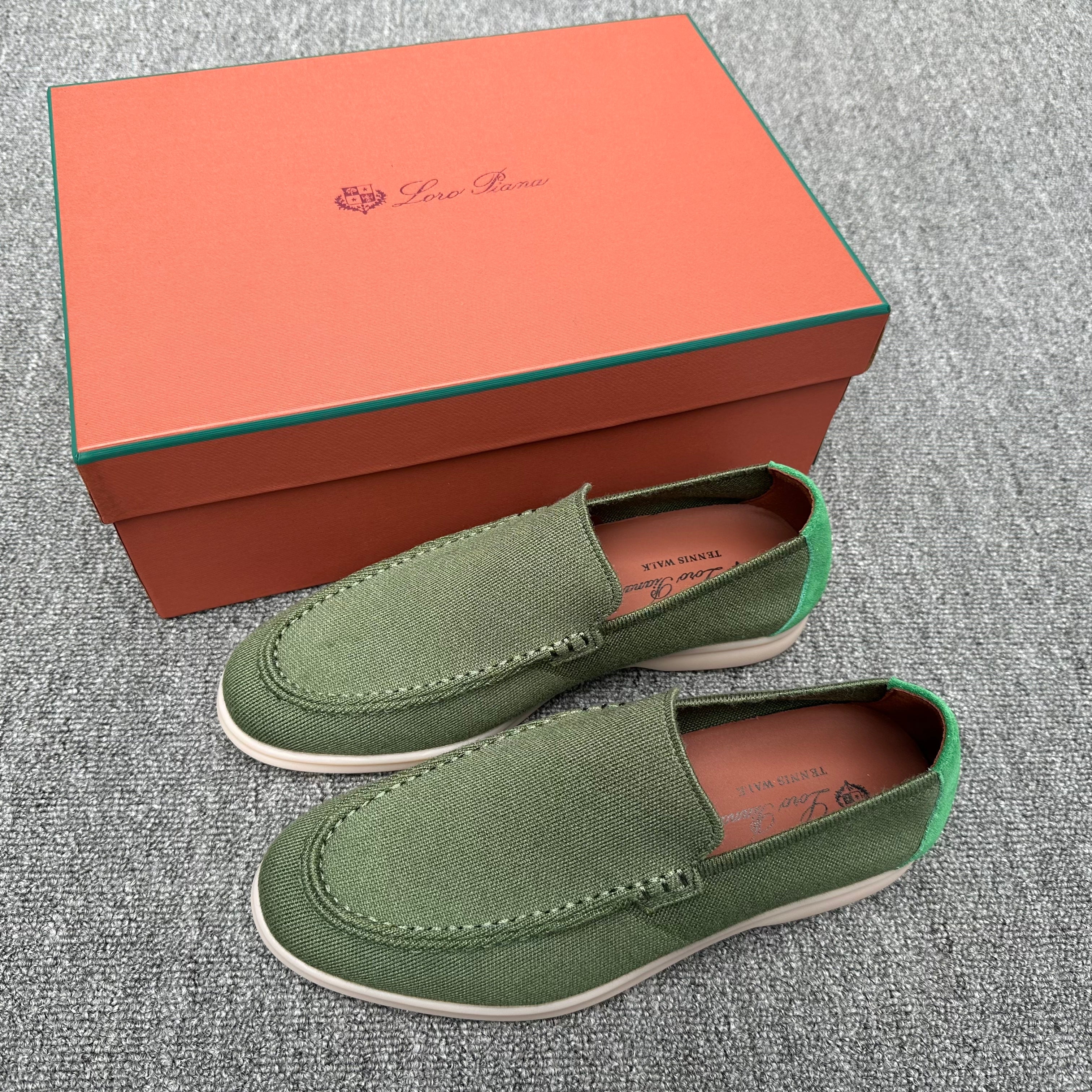 حذاء لوفر LP Summer Walk من قماش محبوك