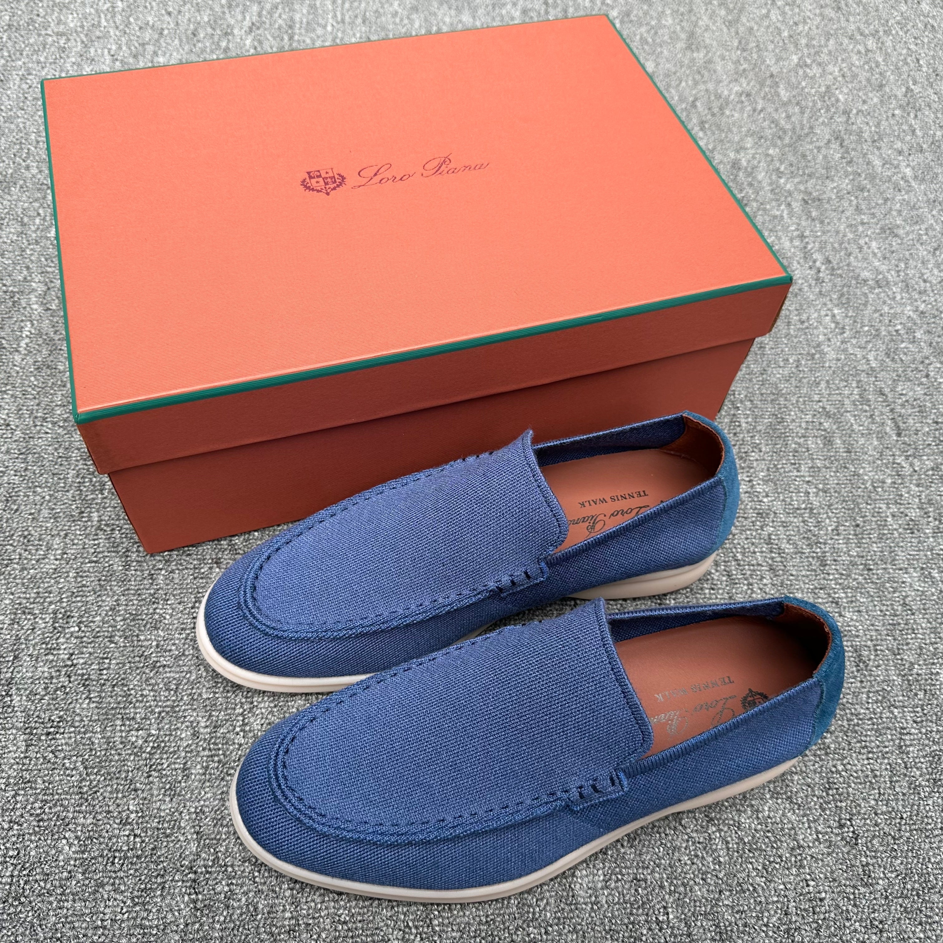 حذاء لوفر LP Summer Walk من قماش محبوك