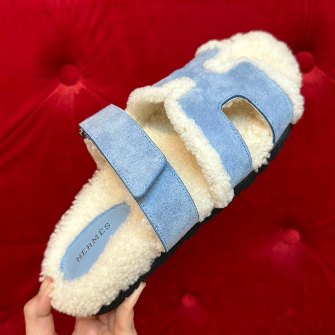 Hermès Chypre Kürklü Tamamen El Yapımı Sandaletler - Glimmer of Luxury