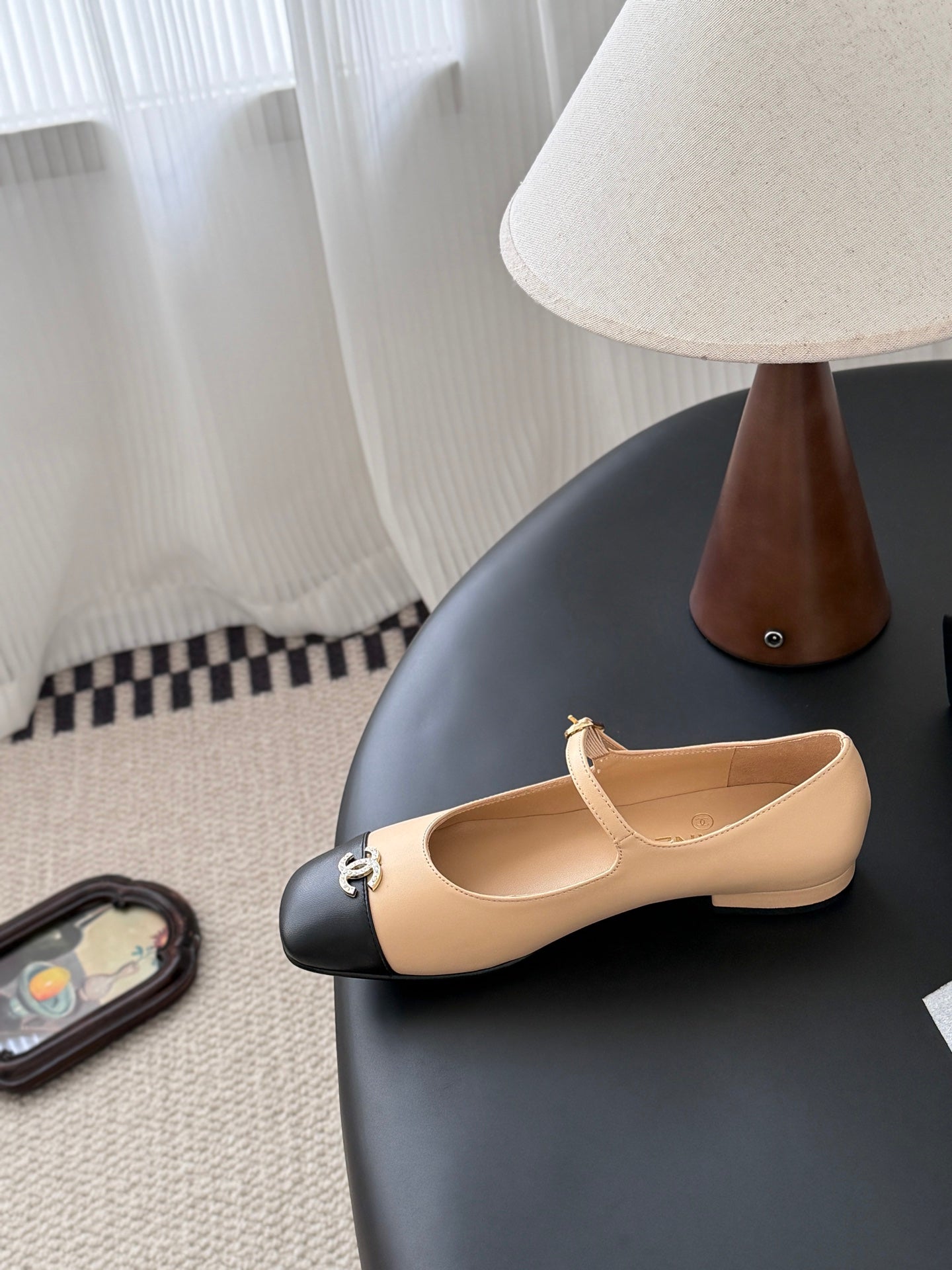 Chanel 25B Mary Jane Ayakkabıları – Hakiki Koyun Derisi