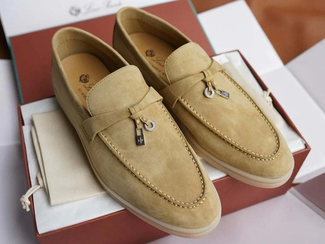 Loro Piana Yaz Büyüsü Yürüyüş Ayakkabısı - Mısır Kayası - Glimmer of Luxury