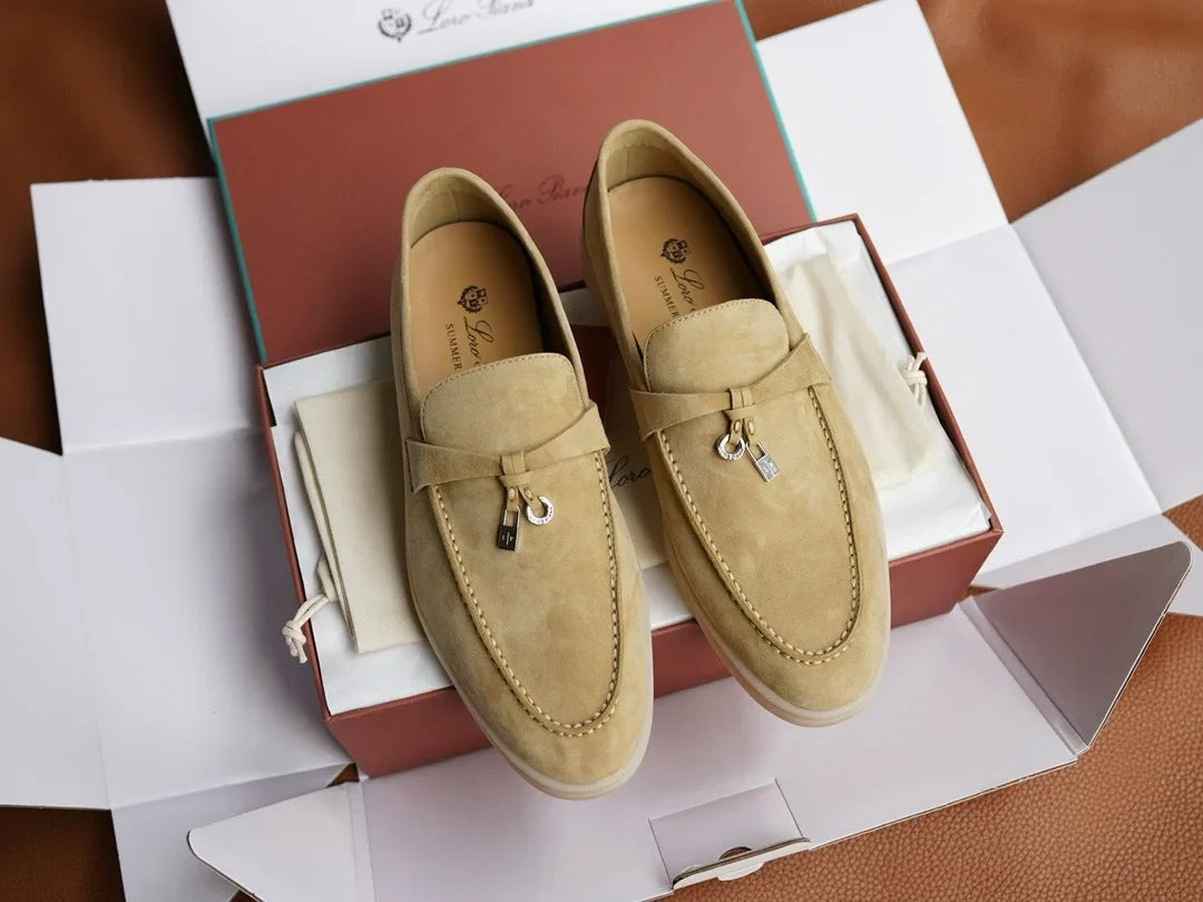 Loro Piana Yaz Büyüsü Yürüyüş Ayakkabısı - Mısır Kayası - Glimmer of Luxury