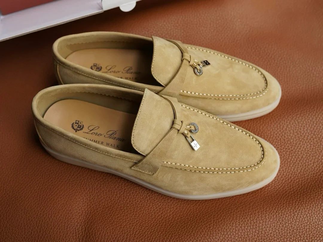 Loro Piana Yaz Büyüsü Yürüyüş Ayakkabısı - Mısır Kayası - Glimmer of Luxury