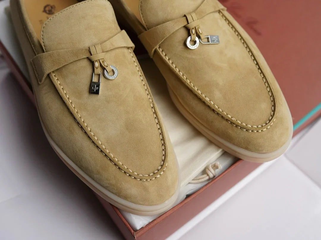 Loro Piana Yaz Büyüsü Yürüyüş Ayakkabısı - Mısır Kayası - Glimmer of Luxury