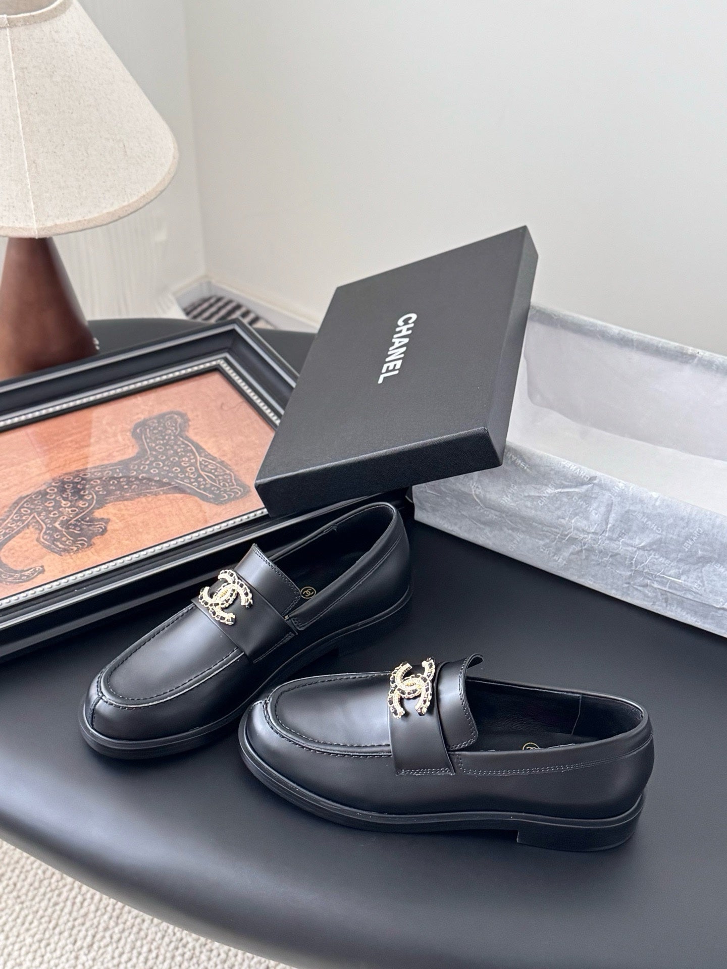 Chanel 2024/25 Art Professions Loafers Lambskin Black