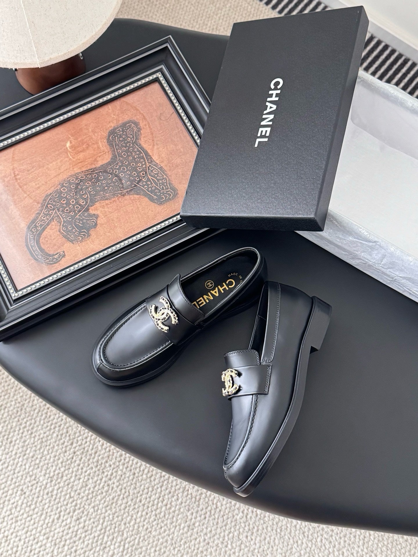 Chanel 2024/25 Art Professions Loafers Lambskin Black