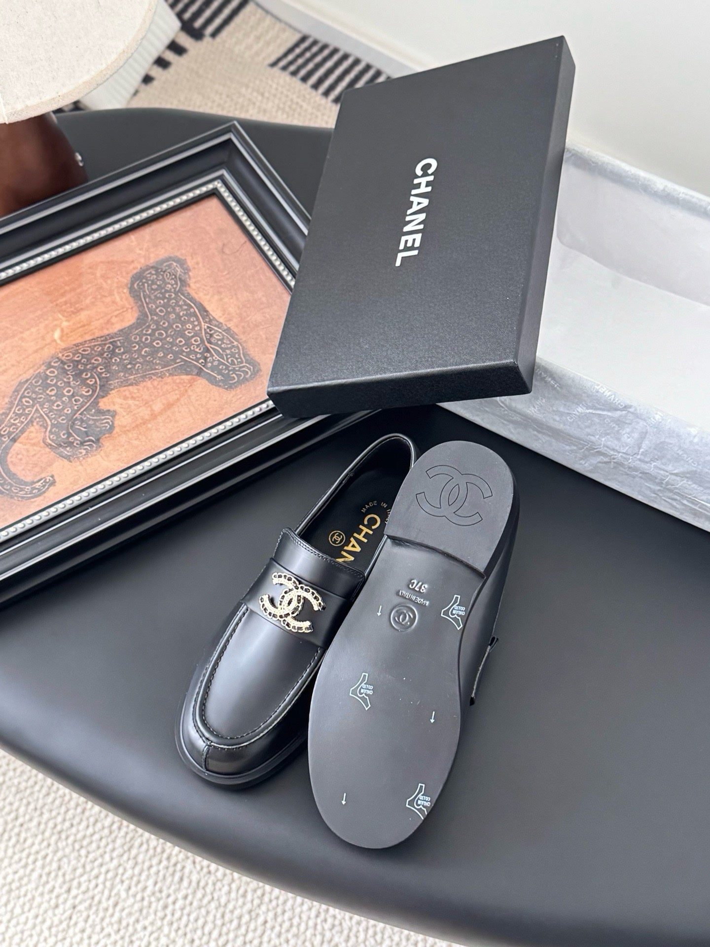 Chanel 2024/25 Art Professions Loafers Lambskin Black