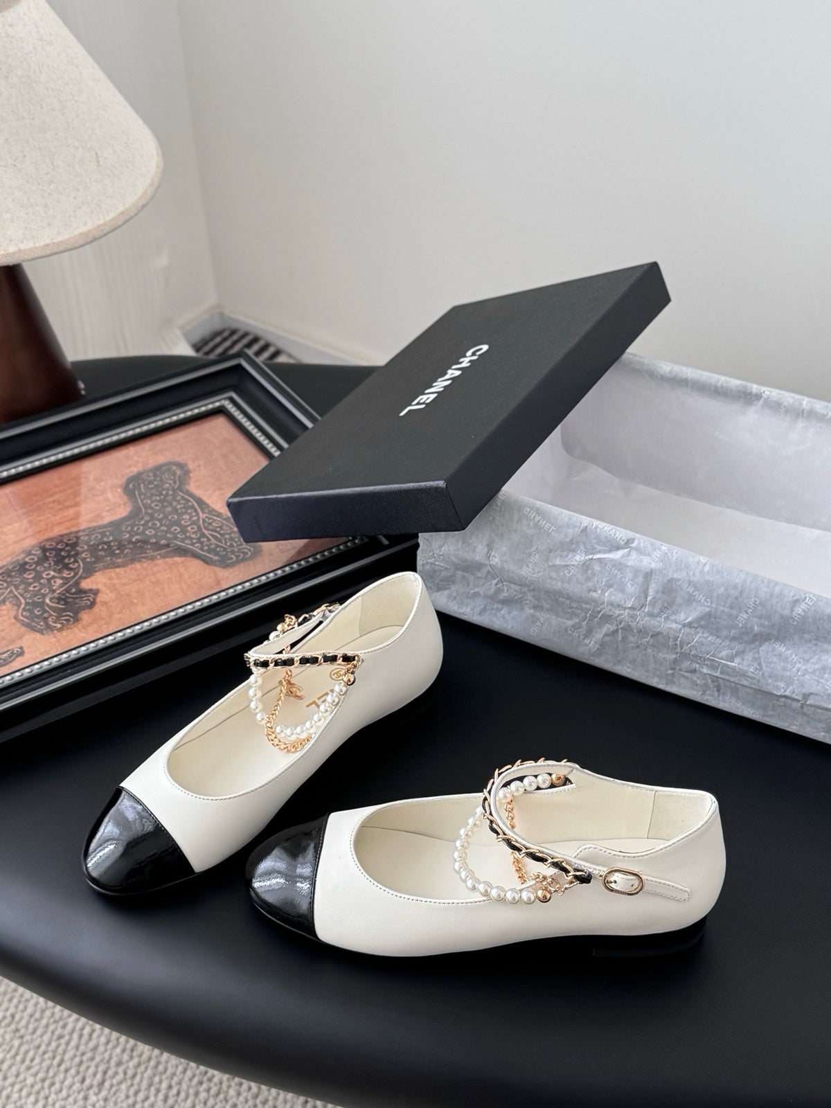 Chanel Mary Janes Mary Kuzu Derisi Ayakkabı