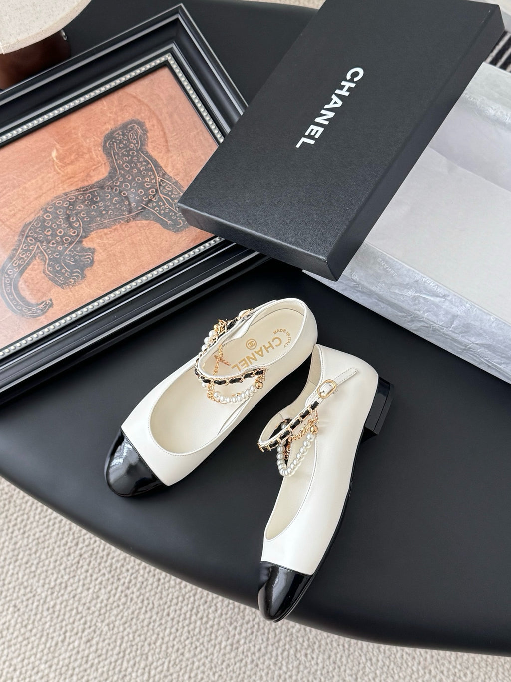 Chanel Mary Janes Mary Kuzu Derisi Ayakkabı