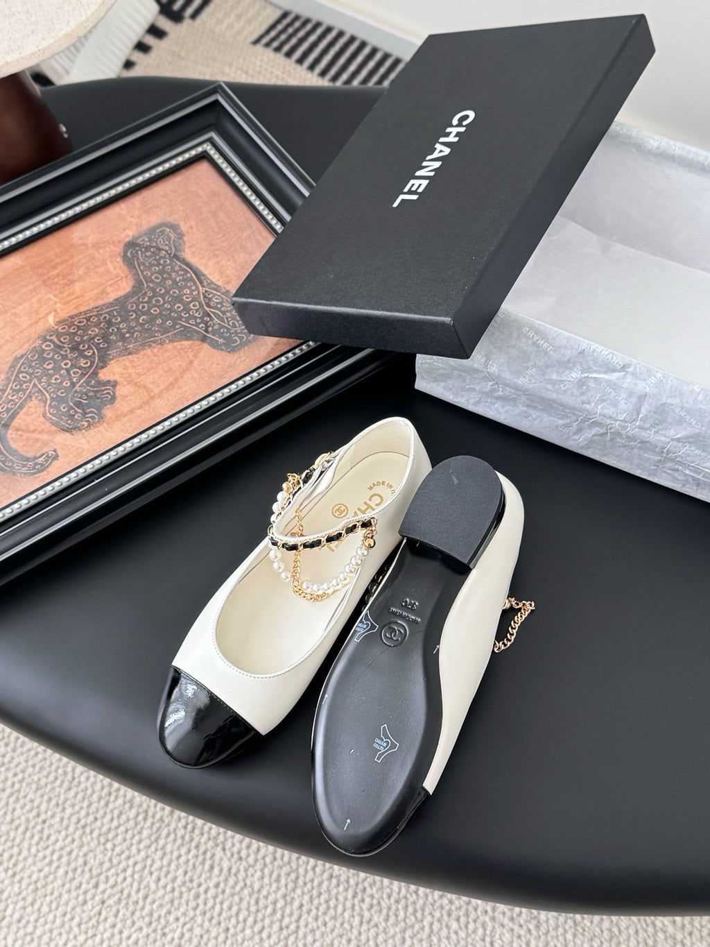 Chanel Mary Janes Mary Kuzu Derisi Ayakkabı
