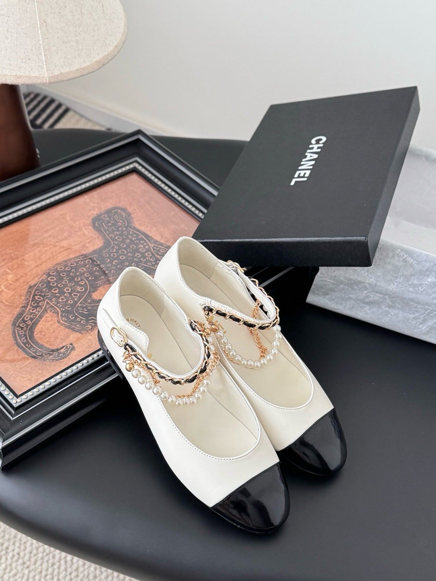 Chanel Mary Janes Mary Kuzu Derisi Ayakkabı