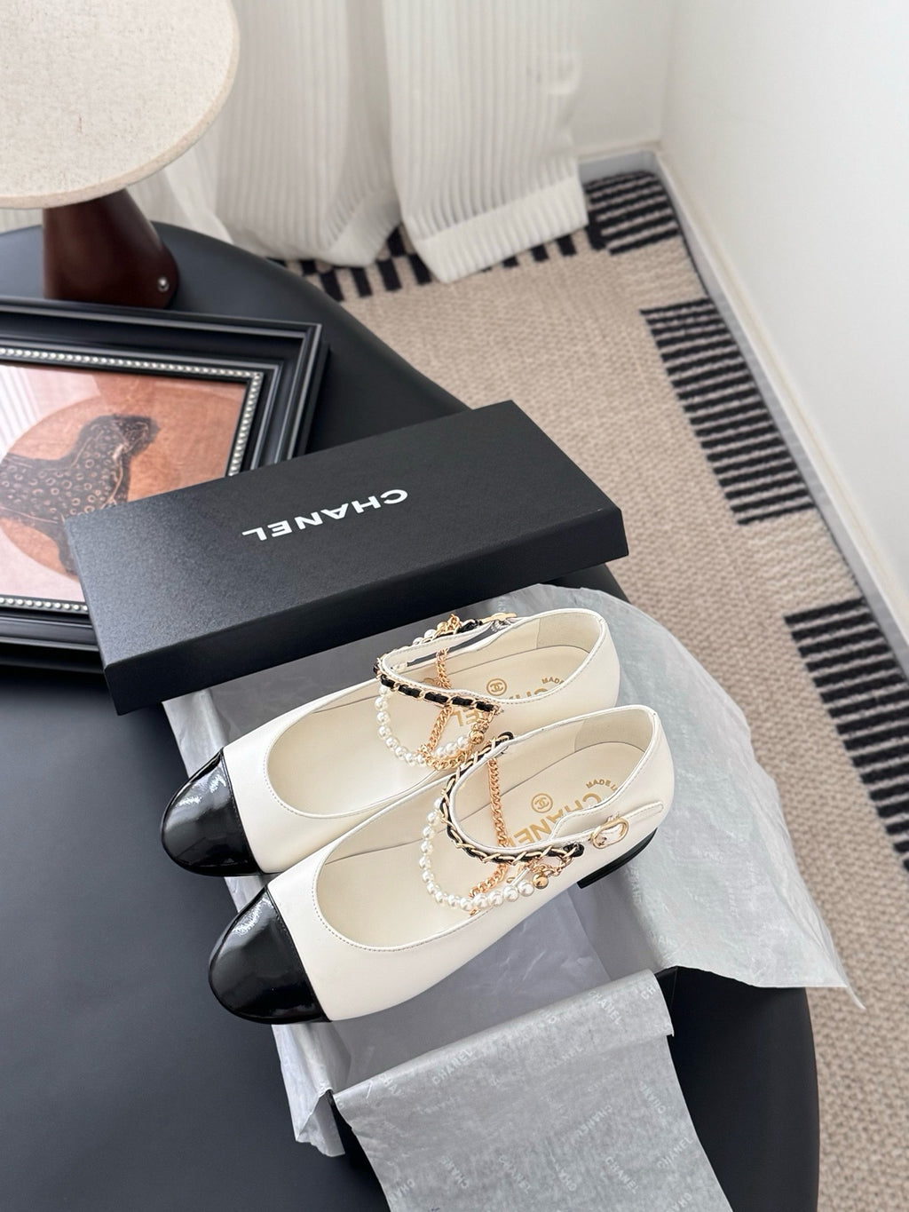 Chanel Mary Janes Mary Kuzu Derisi Ayakkabı
