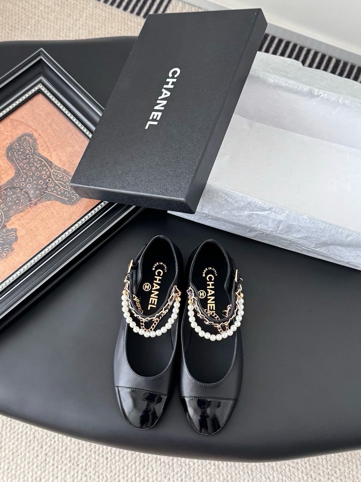 Chanel Mary Janes Mary Kuzu Derisi Ayakkabı