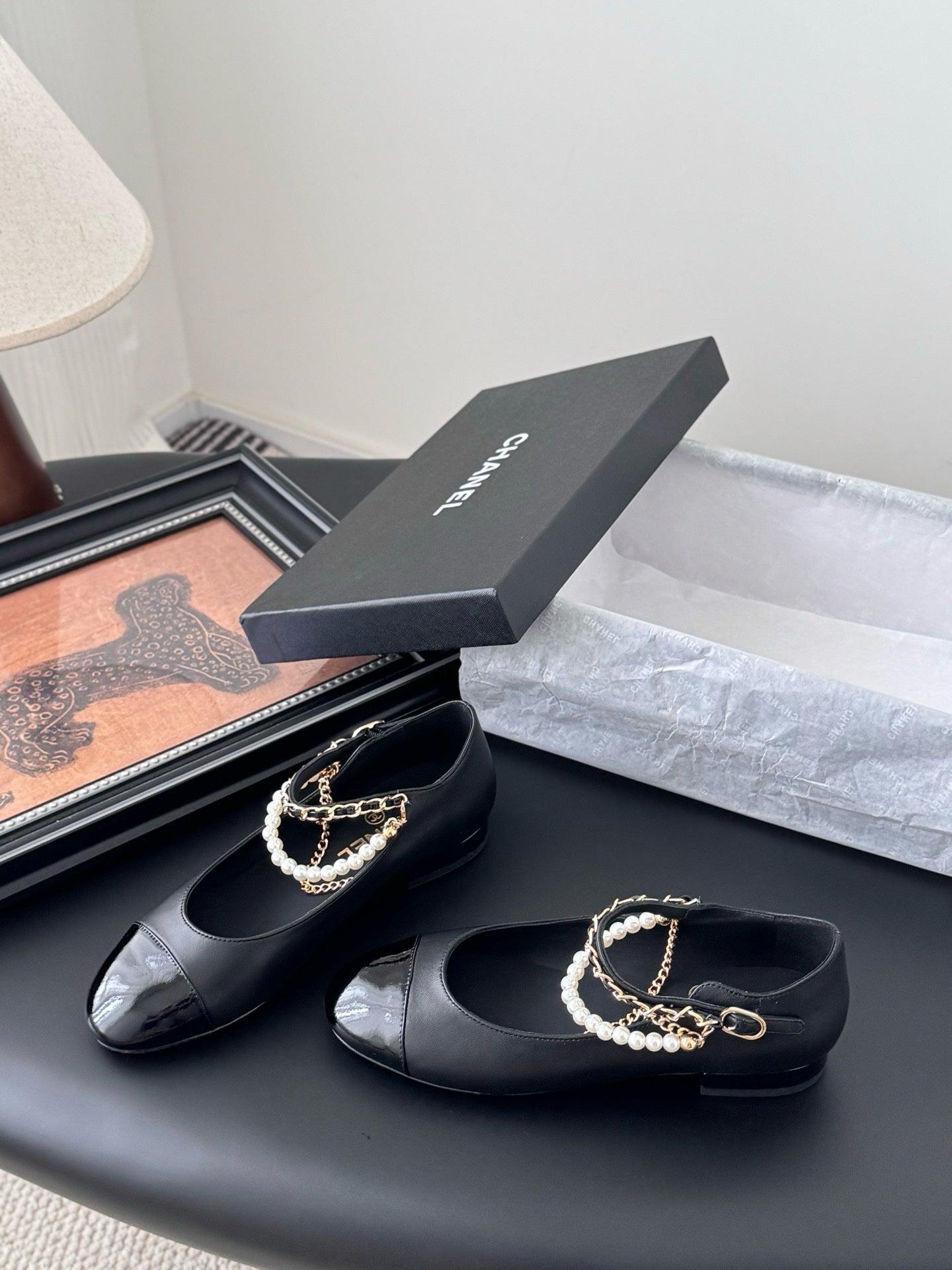 Chanel Mary Janes Mary Kuzu Derisi Ayakkabı