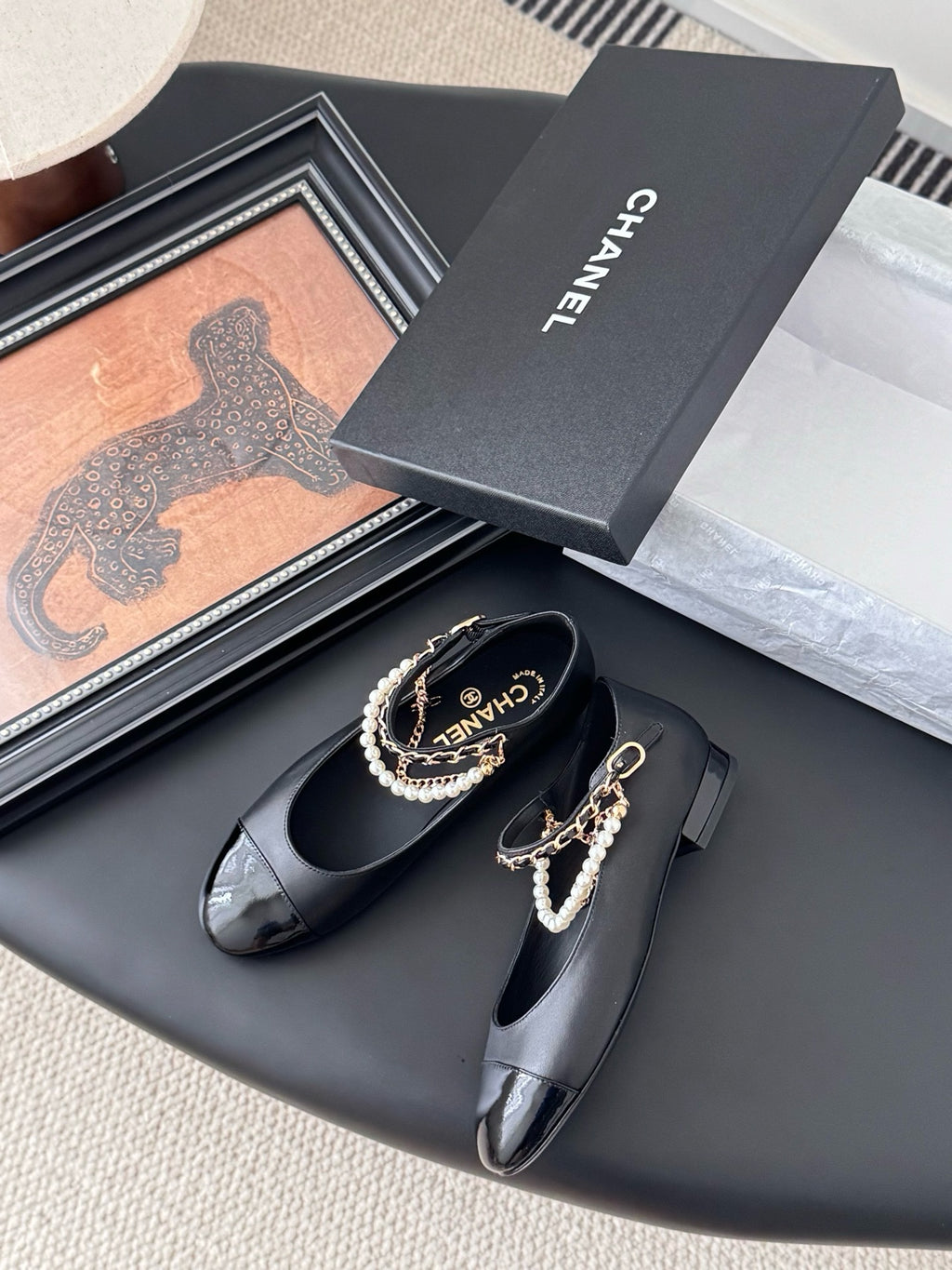 Chanel Mary Janes Mary Kuzu Derisi Ayakkabı