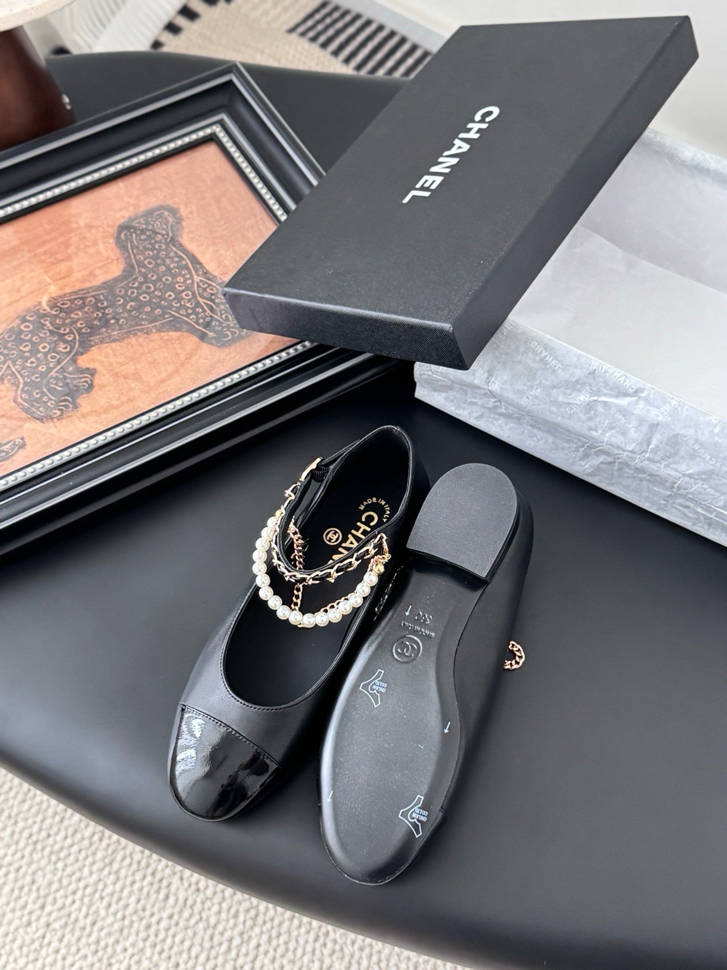 Chanel Mary Janes Mary Kuzu Derisi Ayakkabı