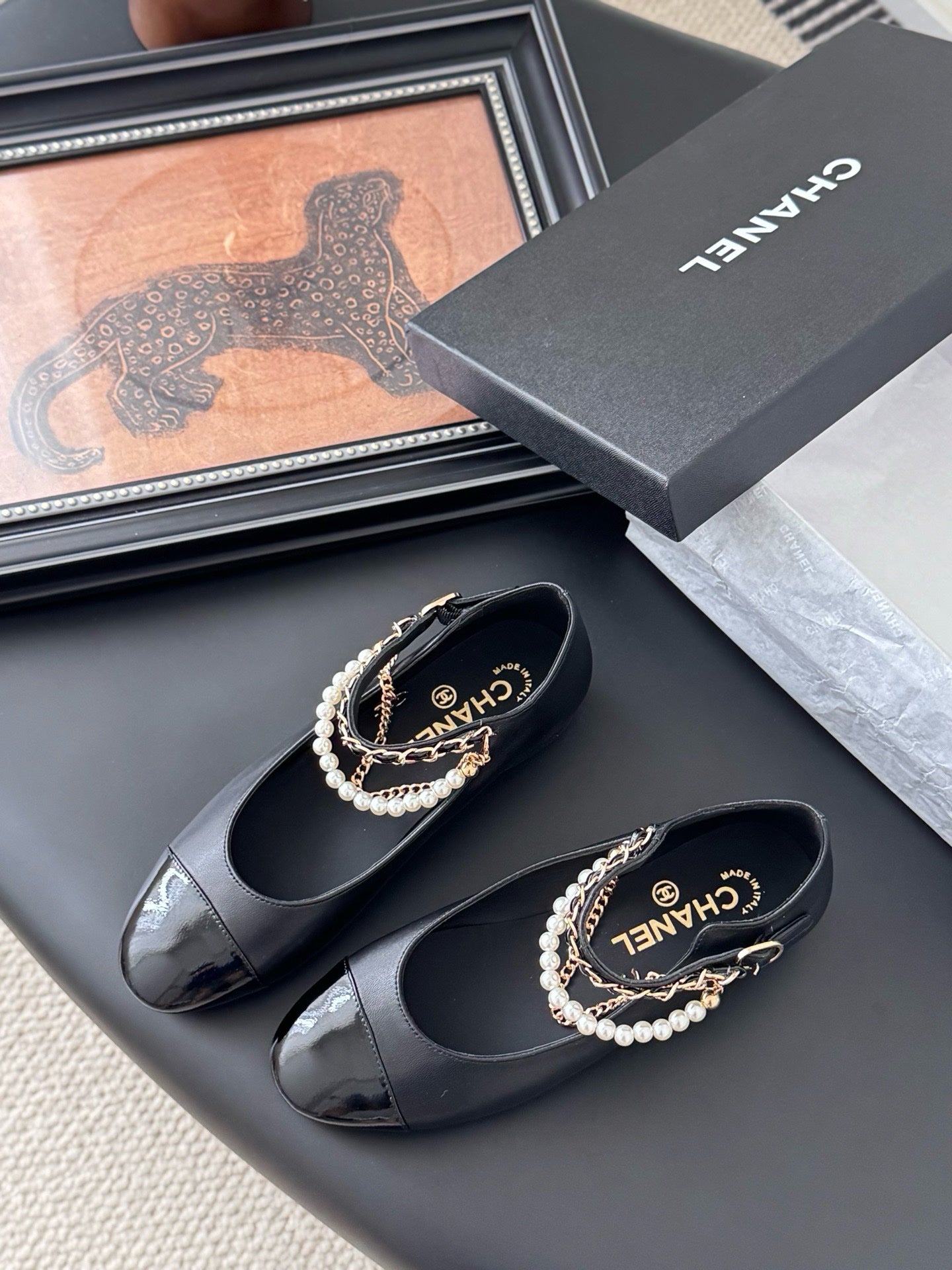 Chanel Mary Janes Mary Kuzu Derisi Ayakkabı