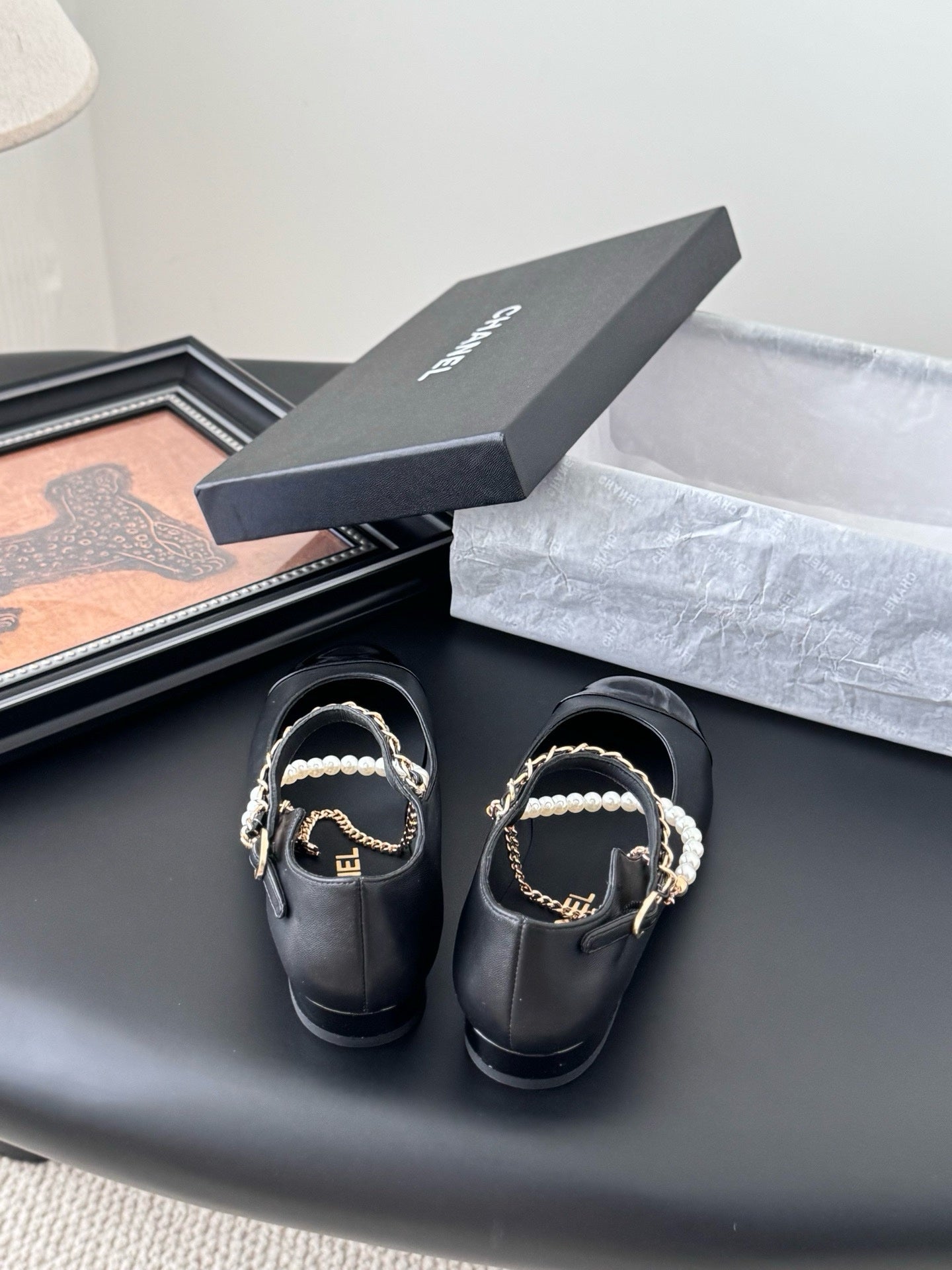 Chanel Mary Janes Mary Kuzu Derisi Ayakkabı