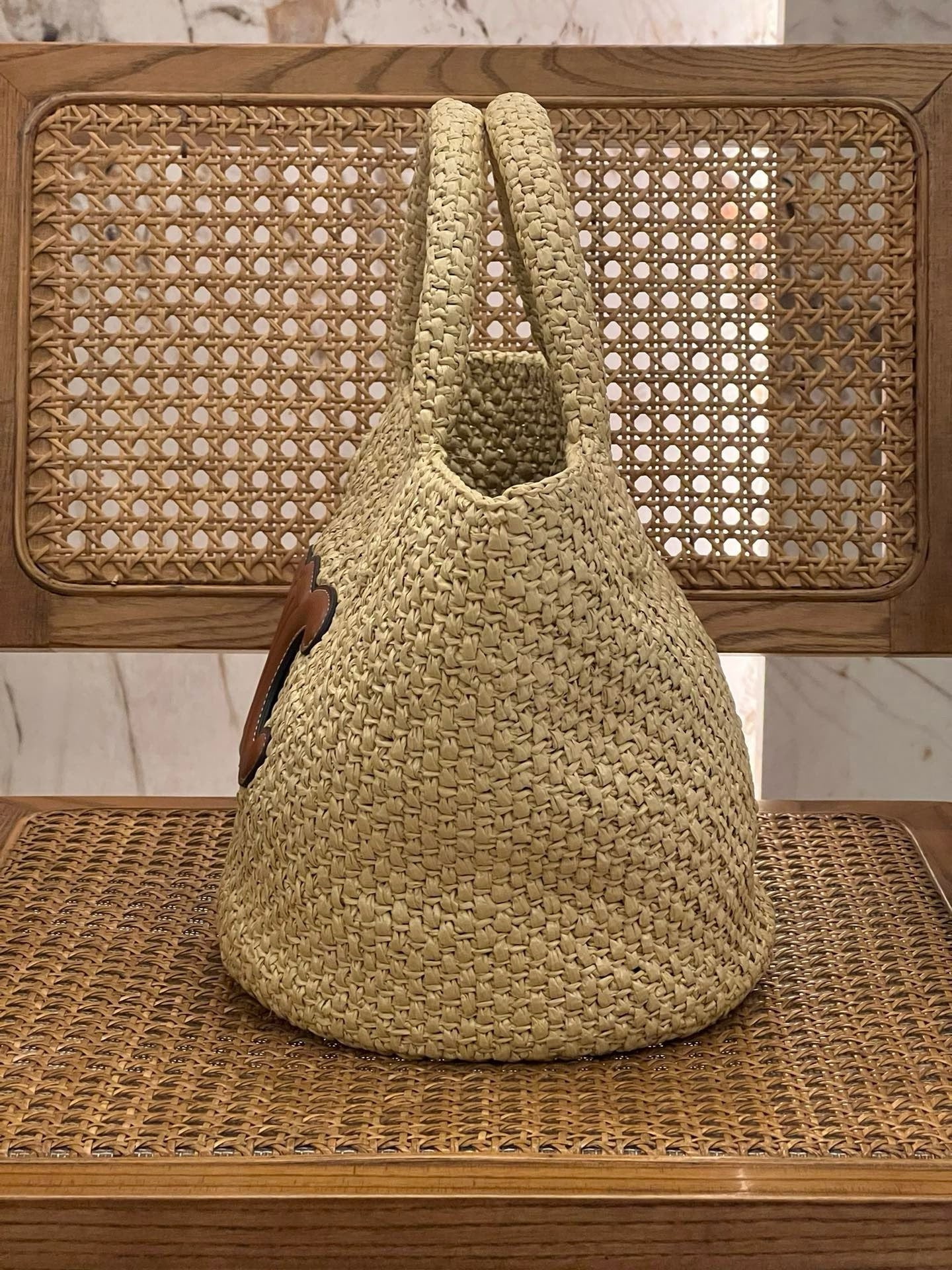 Celine Bucket Raffia Bag 