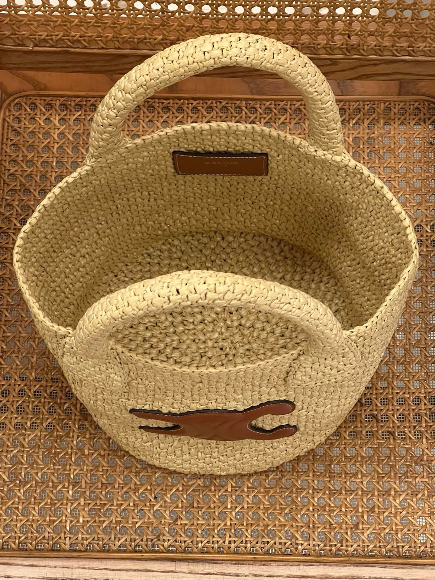 Celine Bucket Raffia Bag 