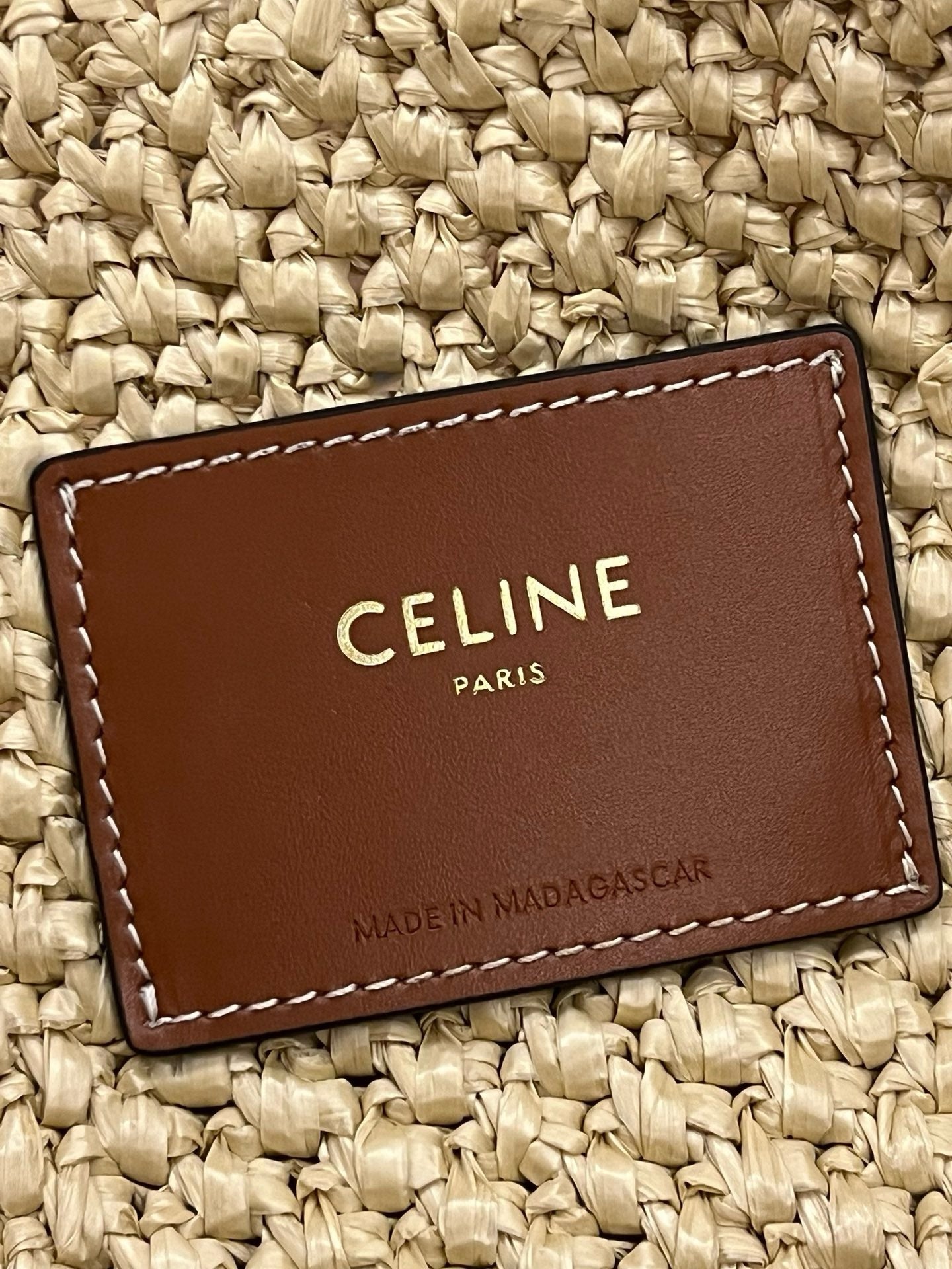 Celine Bucket Raffia Bag 
