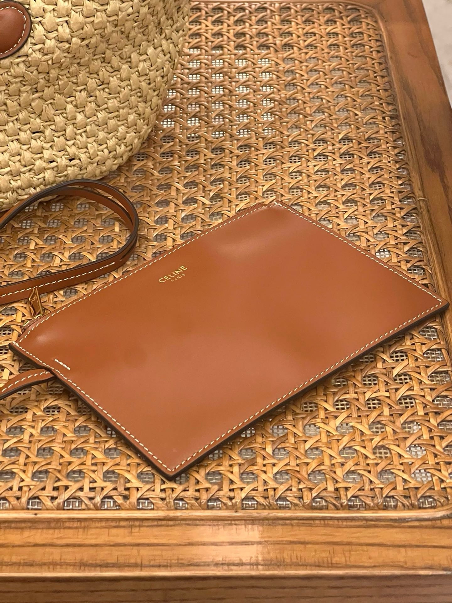 Celine Bucket Raffia Bag 