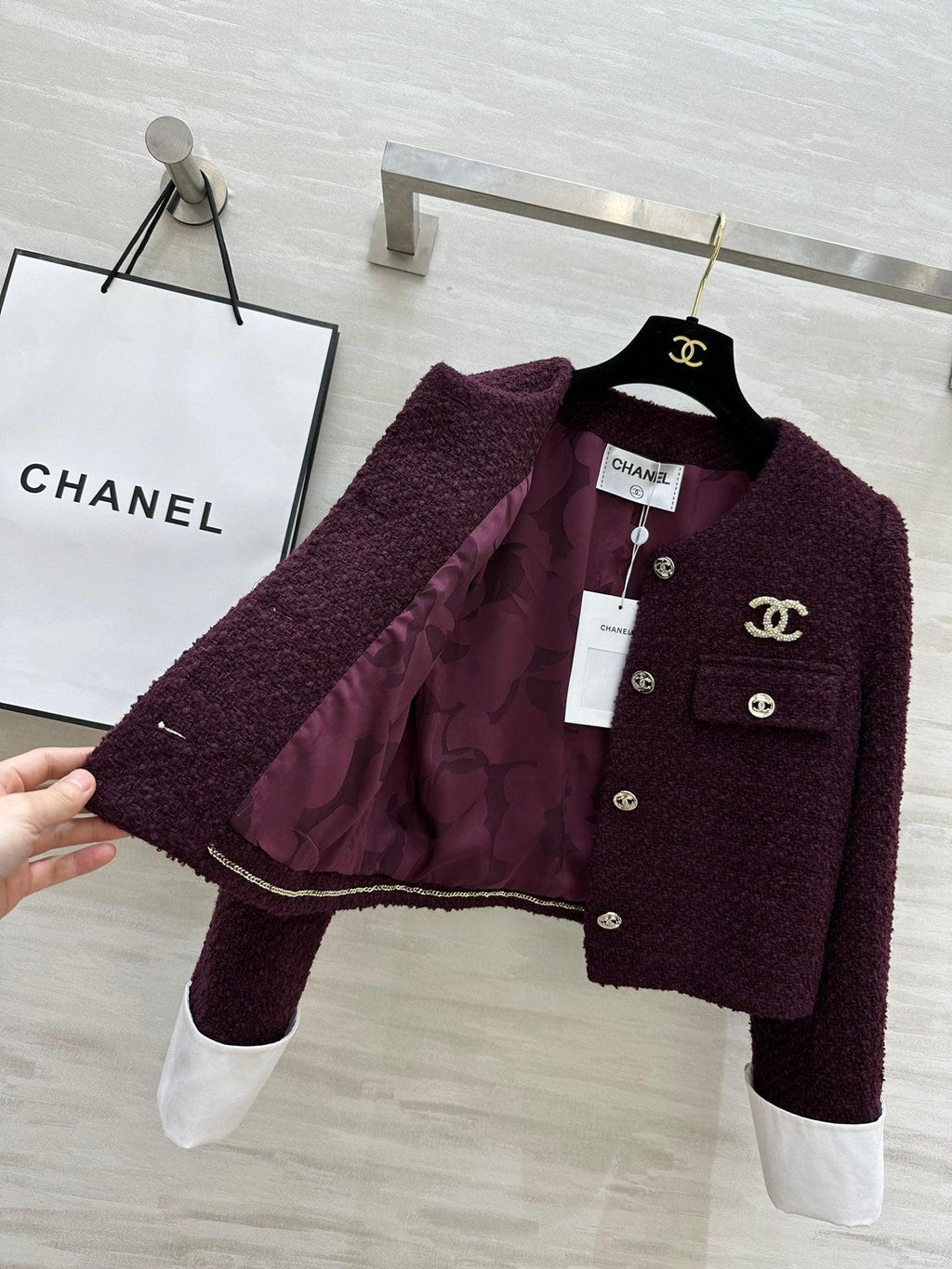 Chanel Yeni Stil Yumuşak Tüvit Ceket - Glimmer of Luxury